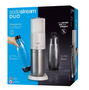 SodaStream Soda Maker DUO Blanco con vaso de vidrio y botella PET