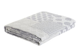 DKD Home Decor Colcha Patchwork Beige Gris 260 x 1 x 180 cm para Cama de 90 a 150 cm