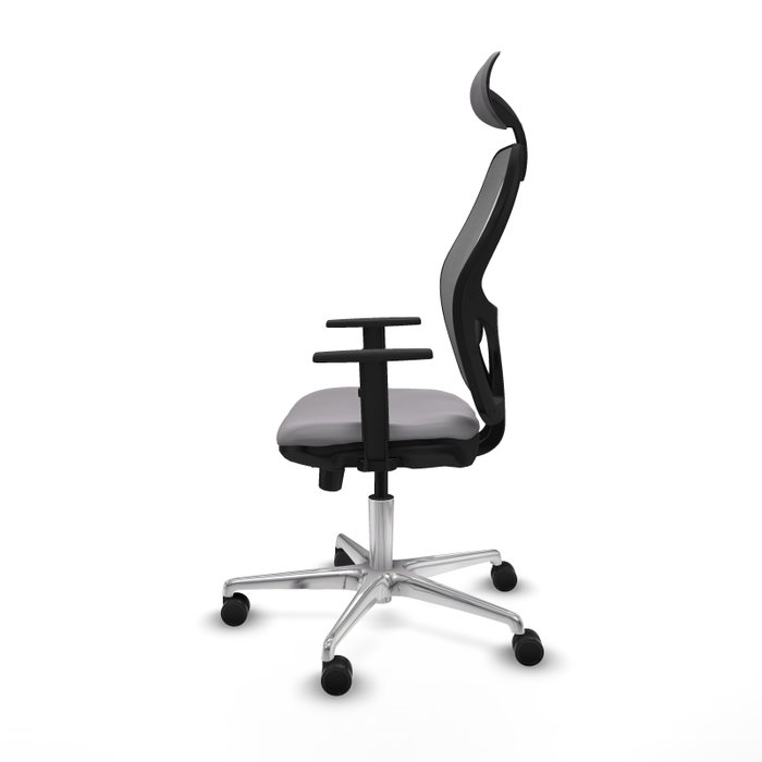 PIQUERAS Y CRESPO Silla de oficina Jorquera Gris con mecanismo Sincro/Traslack