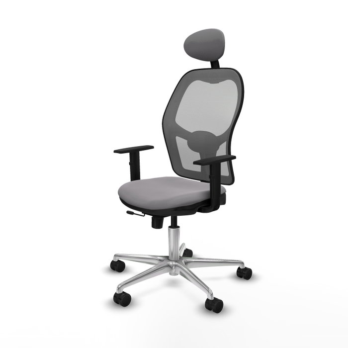 PIQUERAS Y CRESPO Silla de oficina Jorquera Gris con mecanismo Sincro/Traslack