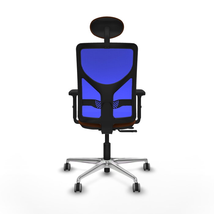PIQUERAS Y CRESPO Silla de oficina Motilla con mecanismo Sincro/Traslack Marrón y Azul PIQUERAS Y CRESPO Silla de oficina Motilla con mecanismo Sincro/Traslack Marrón y Azul