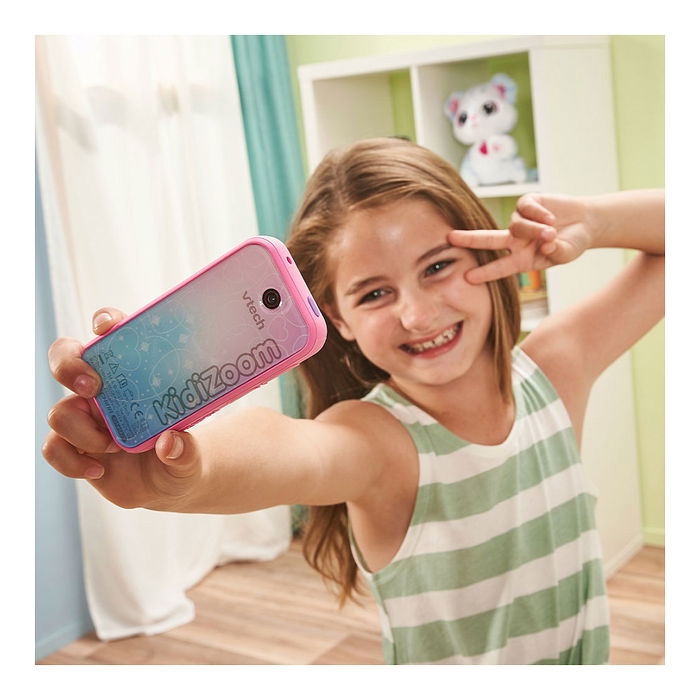 VTech Kidizoom Snap Touch Teléfono Inteligente para Niños 6+ Rosa con Cámara 2MP, Pantalla Táctil 6.1 cm, Bluetooth, Juegos y MP3 - VTech Kidizoom Snap touch pink