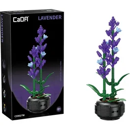 CADA Artist Set de construcción Planta de lavanda 205 piezas para mayores de 8 años