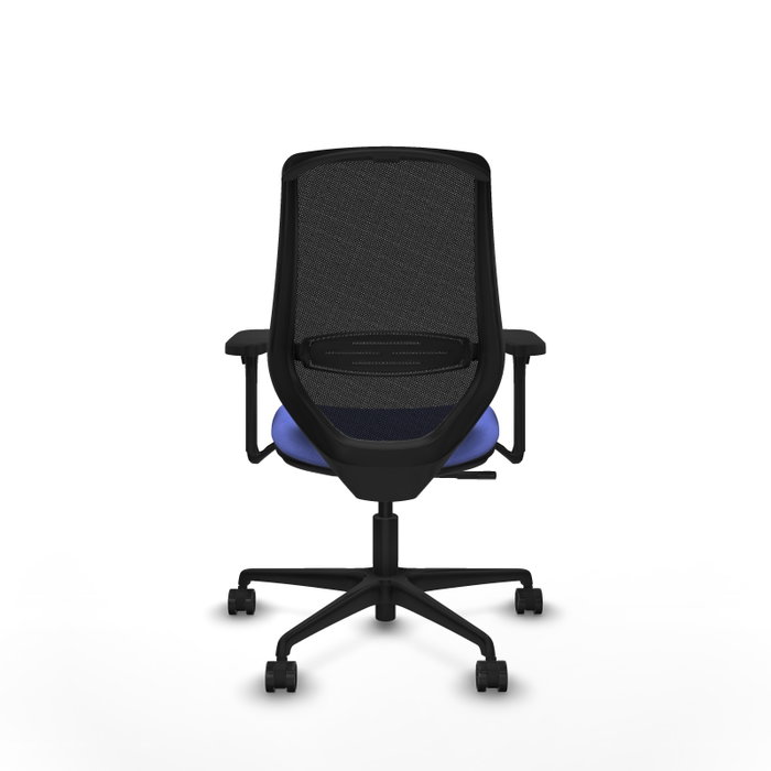 PIQUERAS Y CRESPO Silla de oficina Mardos con mecanismo Sincro, Azul claro y Negro
