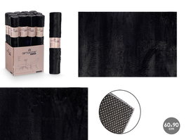Giftdecor Alfombra Soft Negro 60 x 90 cm (Set de 12)