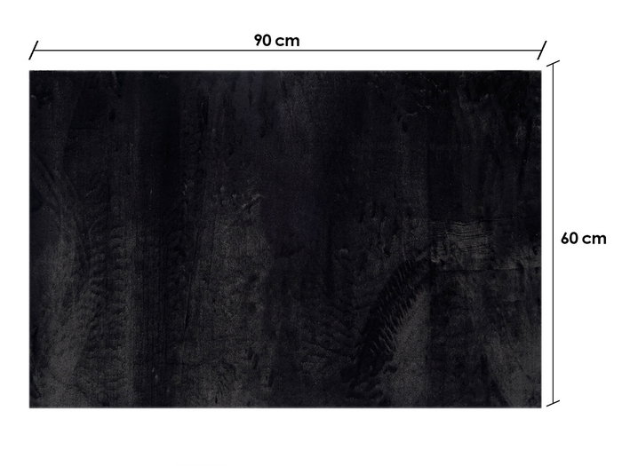 Giftdecor Alfombra Soft Negro 60 x 90 cm (Set de 12)