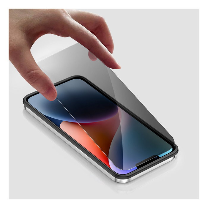 4smarts 541364 Protector de Pantalla de Privacidad Vidrio Templado para iPhone SE (4.ª Gen.) Resistente a Impactos y Rayones Transparente