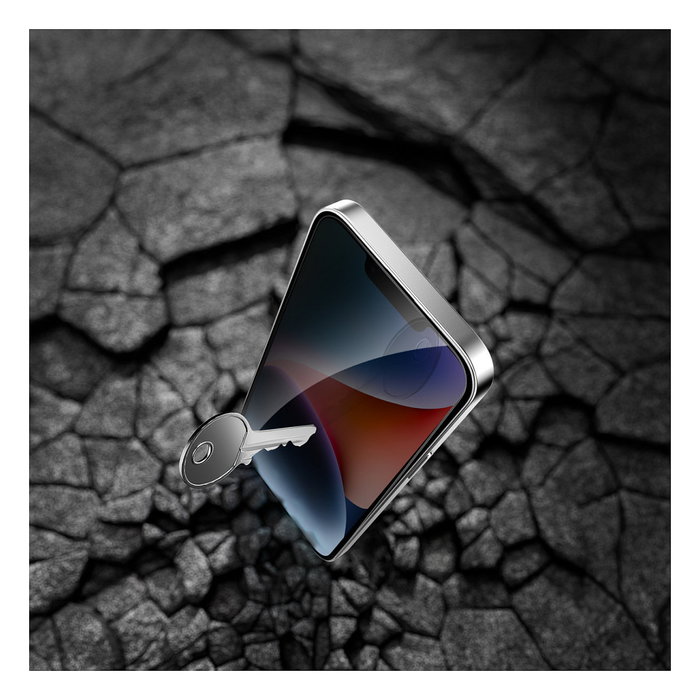 4smarts 541364 Protector de Pantalla de Privacidad Vidrio Templado para iPhone SE (4.ª Gen.) Resistente a Impactos y Rayones Transparente