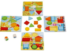 GOKI Juego de Dado de Colores Madera 30 Piezas
