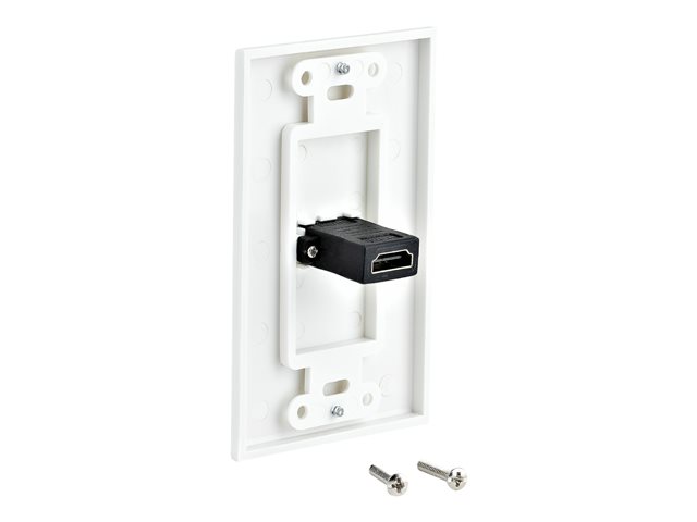 Startech Placa de Pared HDMI y Cubierta de Interruptor Blanco