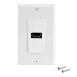Startech Placa de Pared HDMI y Cubierta de Interruptor Blanco