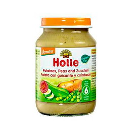 Holle Potito Patata Guisantes Y Calabacin 6 Meses 190Gr