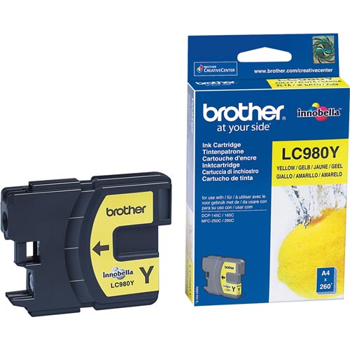 Brother LC980Y Cartucho de Tinta Amarillo