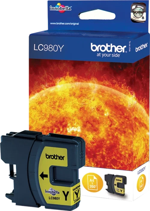 Brother LC980Y Cartucho de Tinta Amarillo