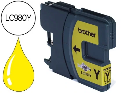 Brother LC980Y Cartucho de Tinta Amarillo