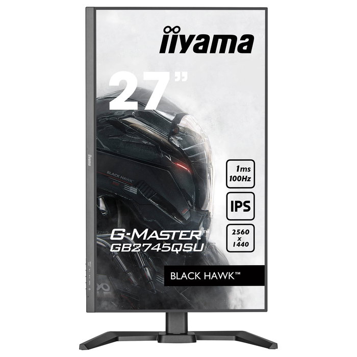 iiyama G-Master GB2745QSU-B2 Monitor Gaming 68.5 cm (27 Pulgadas) WQHD 2560x1440 IPS 0.5ms 100Hz HDMI DisplayPort USB Altavoces Negro