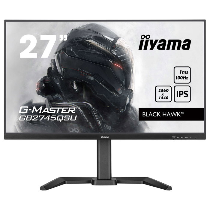 iiyama G-Master GB2745QSU-B2 Monitor Gaming 68.5 cm (27 Pulgadas) WQHD 2560x1440 IPS 0.5ms 100Hz HDMI DisplayPort USB Altavoces Negro