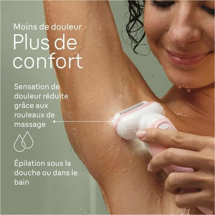 Braun Silk-épil 9-030 SensoSmart Depiladora Eléctrica Blanco / Rosa