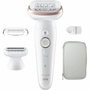 Braun Silk-épil 9-030 SensoSmart Depiladora Eléctrica Blanco / Rosa
