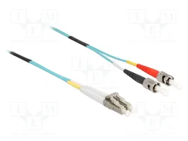 DeLOCK Cable de fibra óptica LC a ST multimodo OM3 0,5 m