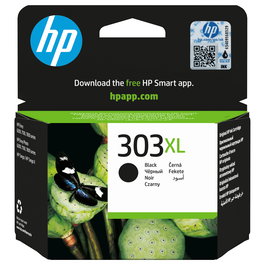 HP Tintenpatrone 303XL schwarz original, 12 ml hohe Ergiebigkeit, kompatibel mit ENVY Photo 62XX 71XX 78XX ENVY Inspire 72XX 79XX