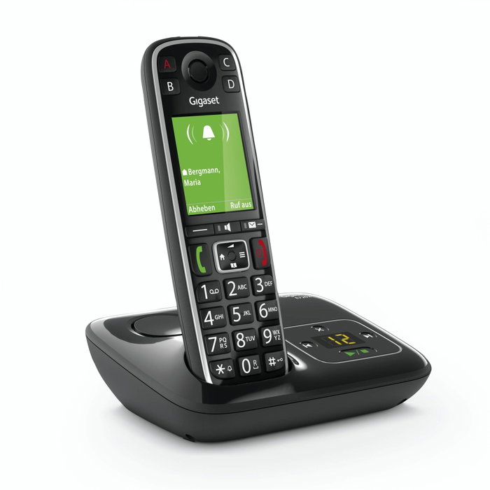 Gigaset E720A Teléfono DECT/analógico Negro