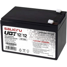 Salicru Batería UBT 12Ah AGM Compatible SAI/UPS Sistemas de Alimentación Ininterrumpida