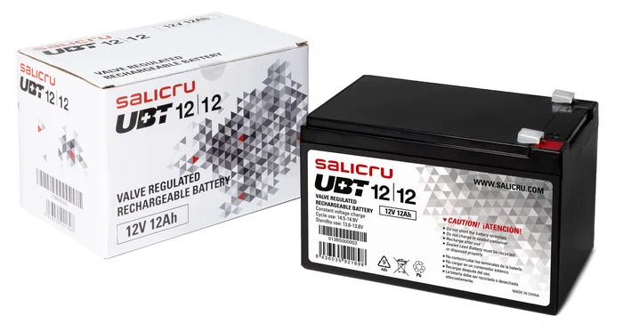 Salicru Batería para SAI/UPS 12V 12Ah AGM VRLA, UBT 12/12, Compatible con SLC Cube3 Cube STR Cube3+ Adapt
