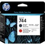 HP DesignJet 744 Cabezal de Impresión Negro Mate y Rojo cromático