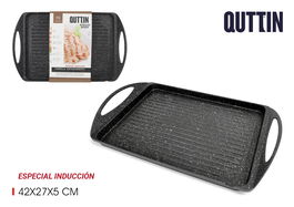 Quttin Parrilla Rectangular Grill 45 x 27 x 4.5 cm (6 Unidades)