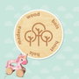 Ses Creative Unicornio de madera 2 en 1 rosa para empujar y tirar