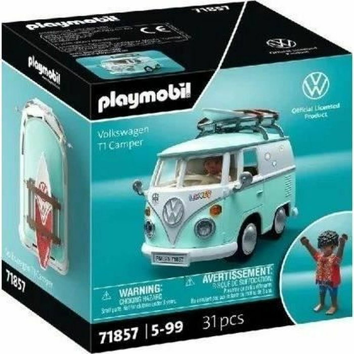 Playmobil Volkswagen T1 Camper Coches icónicos 71857