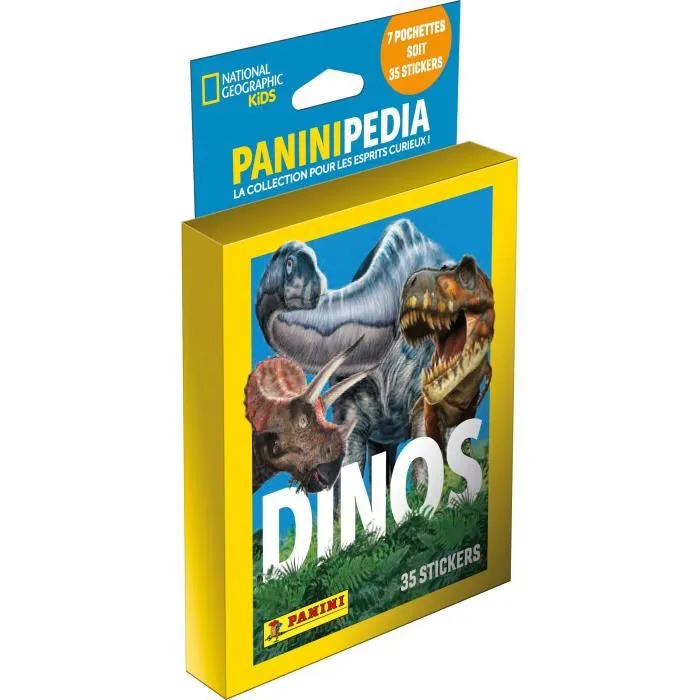 Tarjetas coleccionables - PANINI - DINOS NATIONAL GEOGRAPHIC KIDS - PANINIPEDIA - Blister 7 bolsillos Tarjetas coleccionables - PANINI - DINOS NATIONAL GEOGRAPHIC KIDS - PANINIPEDIA - Blister 7 bolsillos