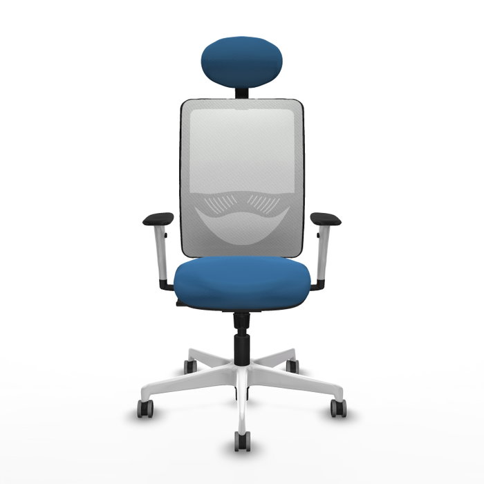 PIQUERAS Y CRESPO Silla de oficina Zulema Azul claro y Blanco PIQUERAS Y CRESPO Silla de oficina Zulema Azul claro y Blanco
