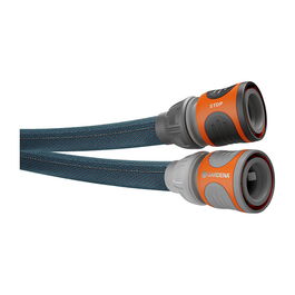 Gardena Liano Xtreme Manguera Textil 1/2" 30m Set con AquaStop, Flexible, Resistente a Heladas y UV (PVC)