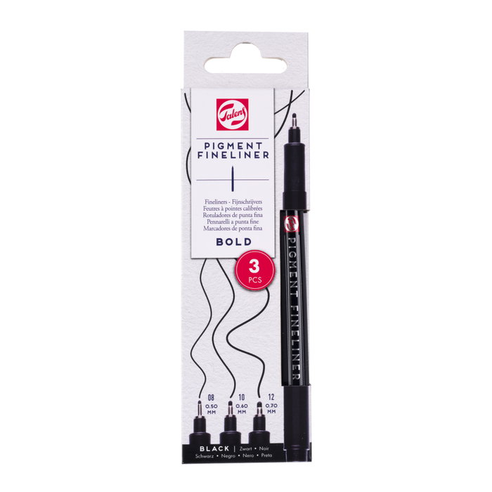 Talens Estuche de puntafinas Pigment grueso, 3 uds. Talens Estuche de puntafinas Pigment grueso, 3 uds.
