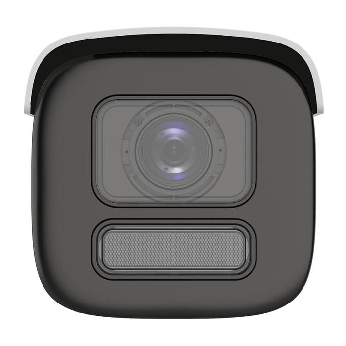 Hikvision Cámara IP Bullet 4MP Smart Hybrid Light ColorVu 2.8-12mm Antivandálica WDR IK10 IP67 12V/PoE Audio Alarma Luz 60m