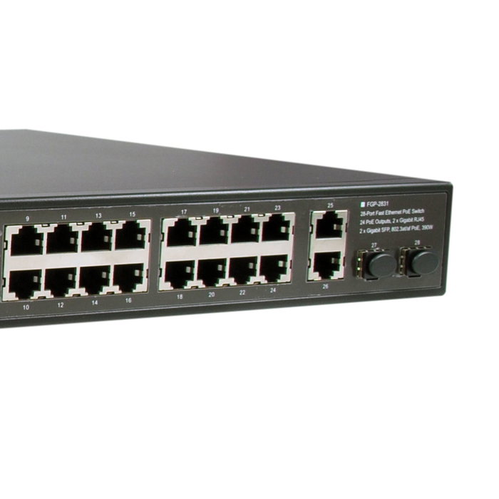 LevelOne FGP-2831 Switch 28 puertos Fast Ethernet PoE+ 390W LevelOne FGP-2831 Switch 28 puertos Fast Ethernet PoE+ 390W