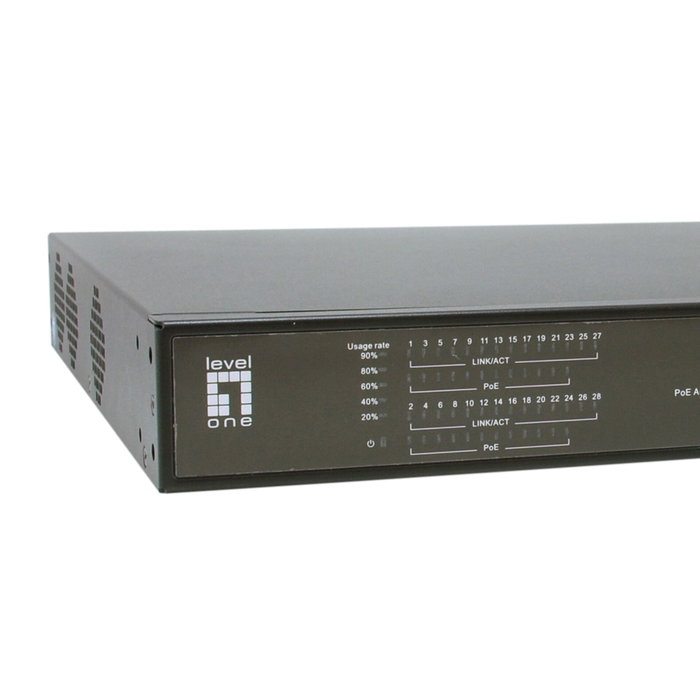 LevelOne FGP-2831 Switch 28 puertos Fast Ethernet PoE+ 390W LevelOne FGP-2831 Switch 28 puertos Fast Ethernet PoE+ 390W