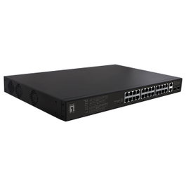 LevelOne FGP-2831 Switch 28 puertos Fast Ethernet PoE+ 390W
