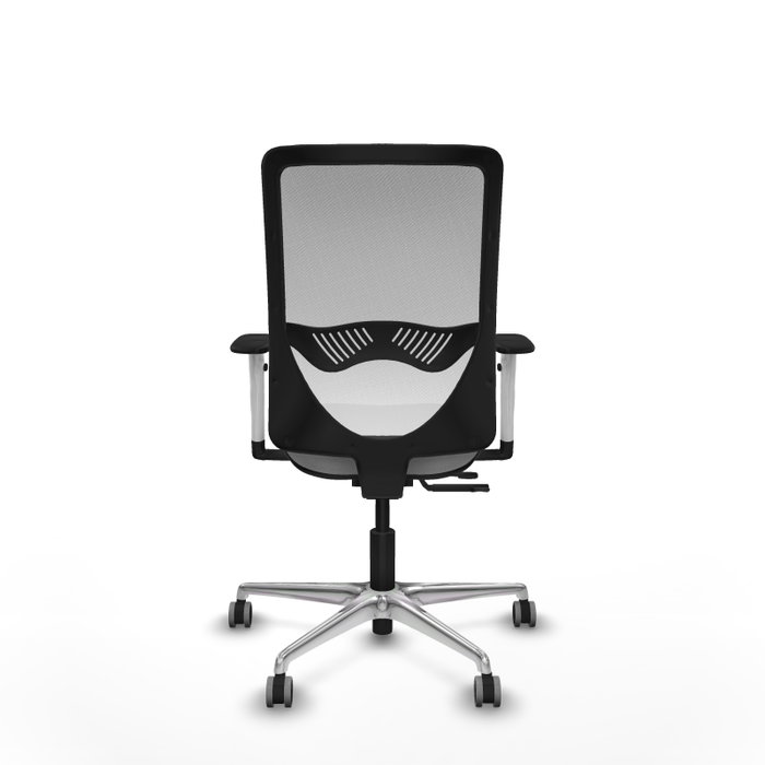 PIQUERAS Y CRESPO Silla de oficina Zulema con mecanismo Sincro/Traslack, Gris claro y Blanco PIQUERAS Y CRESPO Silla de oficina Zulema con mecanismo Sincro/Traslack, Gris claro y Blanco
