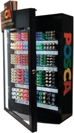 POSCA Expositor de sobremesa 281 con marcadores Uni-Posca surtidos