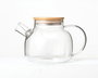 La Mediterranea Tetera Boro Tapa Bambú 1L con dimensiones 15,2 x 17,4 x 14,6 cm (12 Unidades)