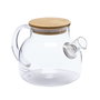 La Mediterranea Tetera Boro Tapa Bambú 1L con dimensiones 15,2 x 17,4 x 14,6 cm (12 Unidades)