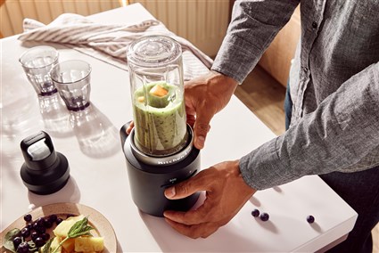 Kitchenaid 5KSBR256BM Batidora Compacta Inalámbrica con Batería Go, Negro Mate