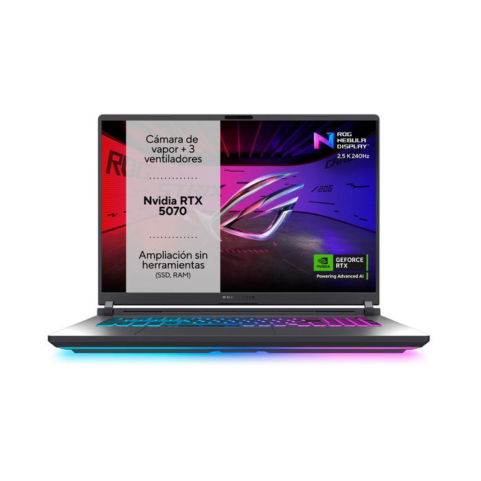 Asus Portátil Gaming ROG Strix G18 G815LP-S9034 18" WQXGA 240Hz Intel Core Ultra 9 RTX 5070 8GB 32GB DDR5 1TB SSD
