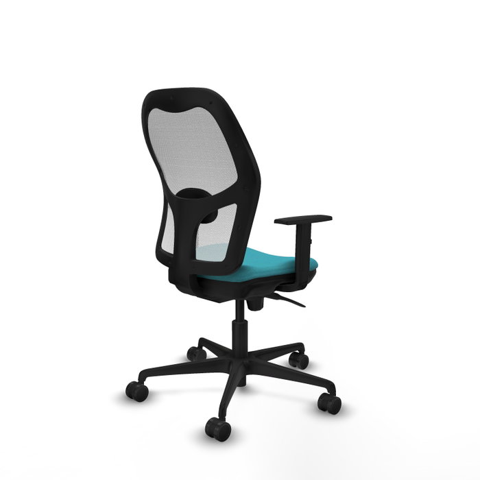 PIQUERAS Y CRESPO Silla de oficina Jorquera Turquesa y Blanco