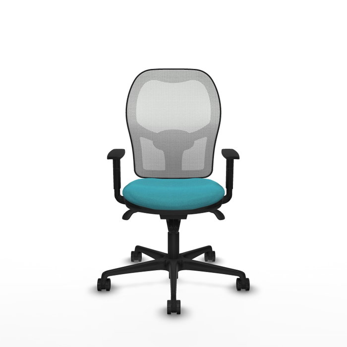PIQUERAS Y CRESPO Silla de oficina Jorquera Turquesa y Blanco