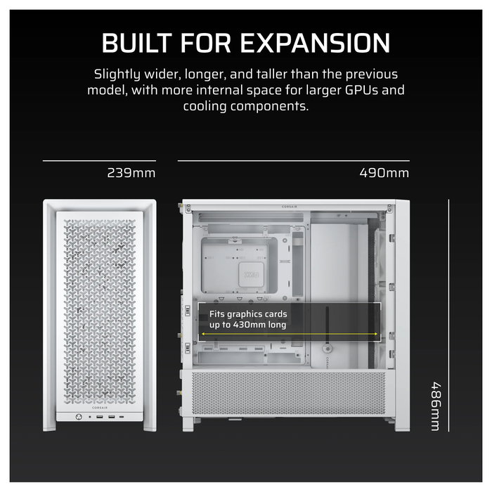 Corsair FRAME 4000D RS Blanco