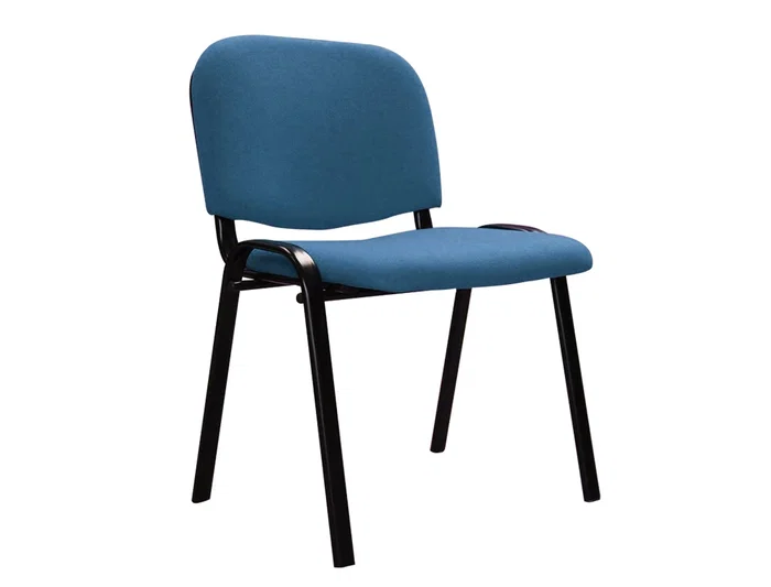 Q-connect Silla Confidente Apilable Tapizada Sin Ruedas 910mm Alto 460mm Largo 440mm Profundidad Azul